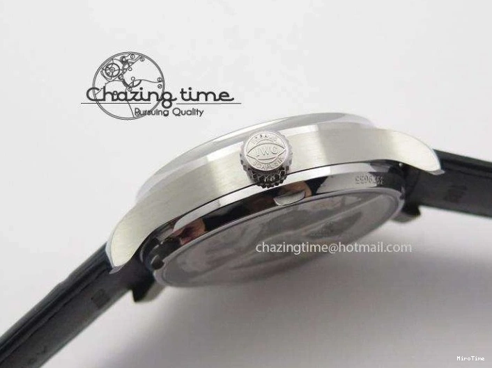 MIROTIME 0105 Portuguese Real PR IW500106 ZF 1:1 Best Edition Grey Dial On Black Leather Strap A52010 V Versatile 7306